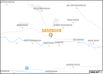 map of Sosnovka