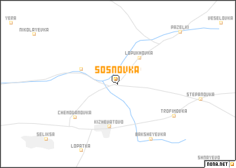 map of Sosnovka