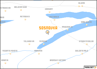map of Sosnovka