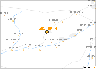 map of Sosnovka