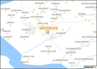 map of Sosnovka