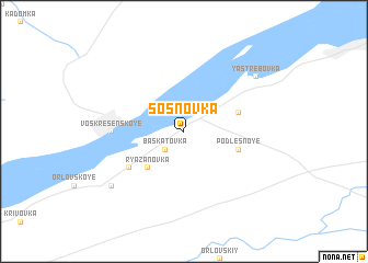 map of Sosnovka