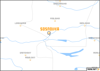 map of Sosnovka