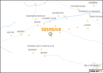 map of Sosnovka