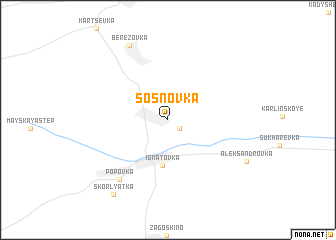 map of Sosnovka