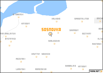 map of Sosnovka