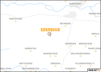 map of Sosnovka