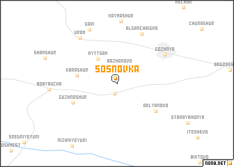 map of Sosnovka