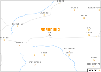 map of Sosnovka