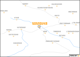 map of Sosnovka
