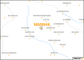 map of Sosnovka