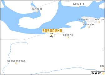 map of Sosnovka