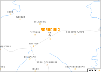 map of Sosnovka