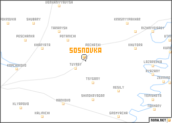 map of Sosnovka