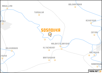 map of Sosnovka