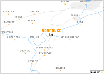 map of Sosnovka