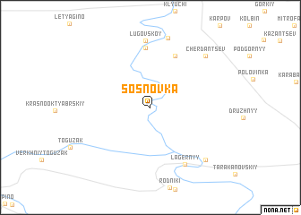 map of Sosnovka