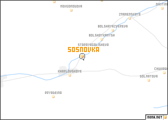 map of Sosnovka