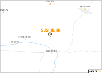 map of Sosnovka