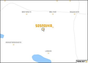 map of Sosnovka
