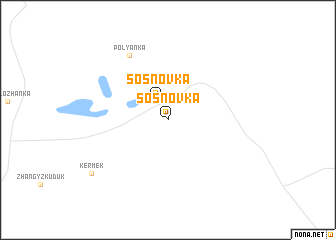 map of Sosnovka