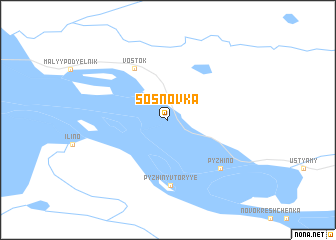 map of Sosnovka