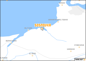 map of Sosnovka
