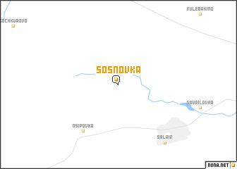 map of Sosnovka