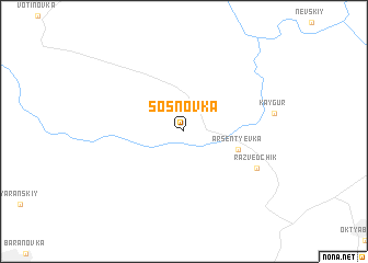 map of Sosnovka