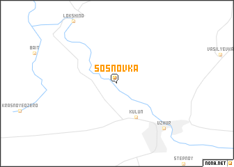 map of Sosnovka