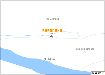 map of Sosnovka