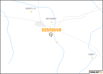 map of Sosnovka