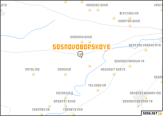 map of Sosnovoborskoye