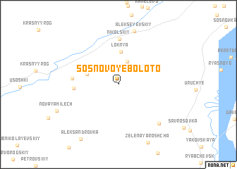 map of Sosnovoye Boloto