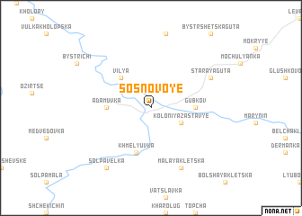 map of Sosnovoye