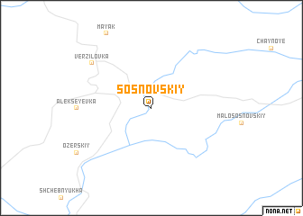 map of Sosnovskiy