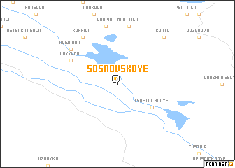 map of Sosnovskoye