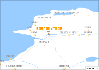 map of Sosnovyy Bor