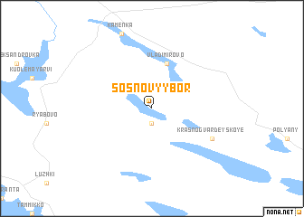 map of Sosnovyy Bor