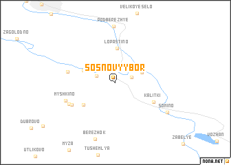 map of Sosnovyy Bor