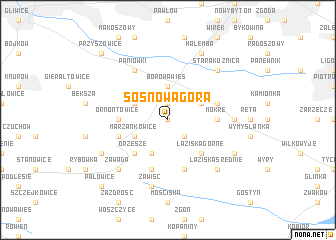 map of Sosnowa Góra
