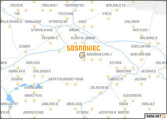 map of Sosnowiec