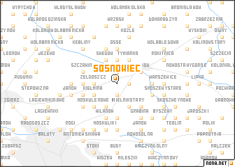 map of Sosnowiec