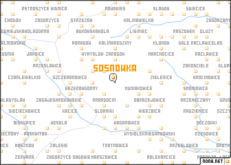 map of Sosnówka