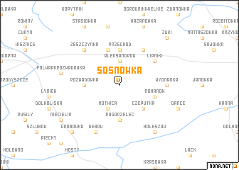 map of Sosnówka