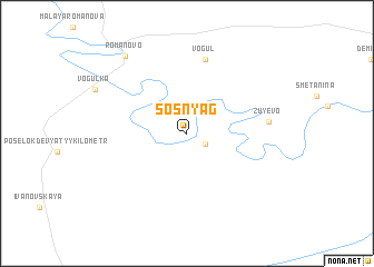 map of Sosnyag