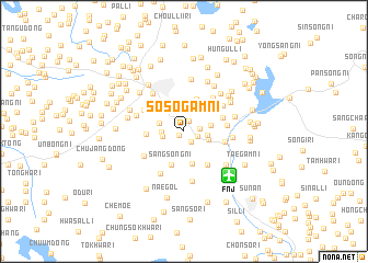 map of Sŏsŏgam-ni