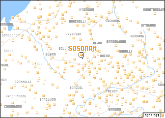 map of Sŏsŏnam