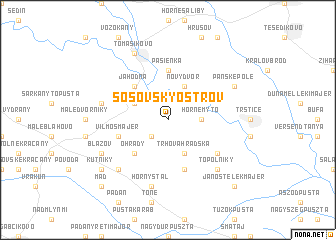 map of Šóšovský Ostrov