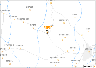 map of Soso